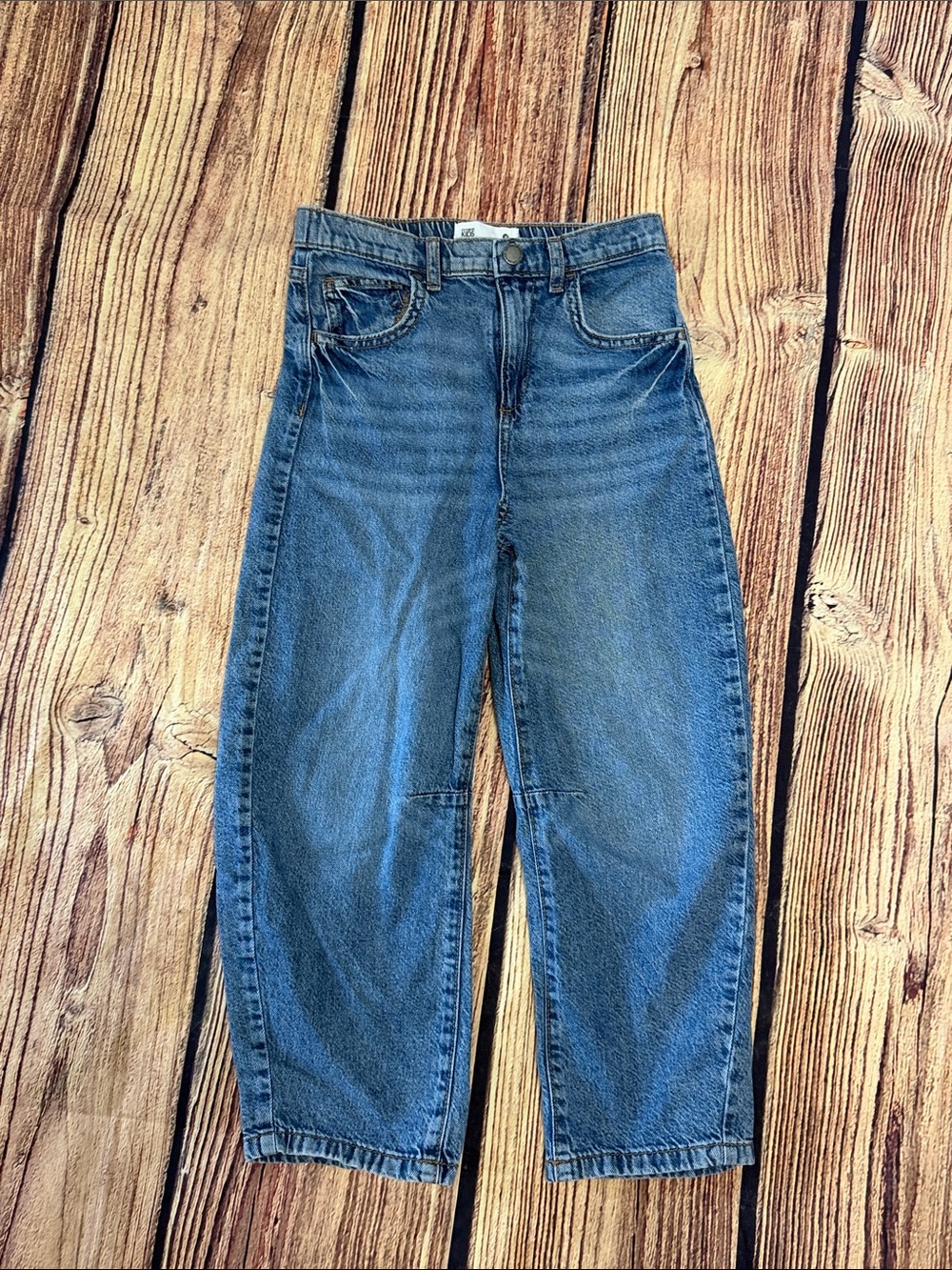 Cotton On Kids High-Rise Blue Denim Jeans